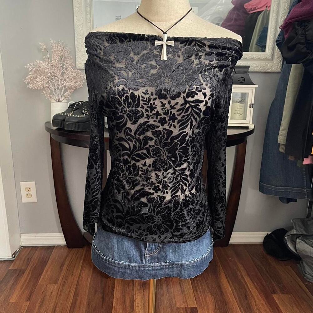 Whimsygoth velvet top size